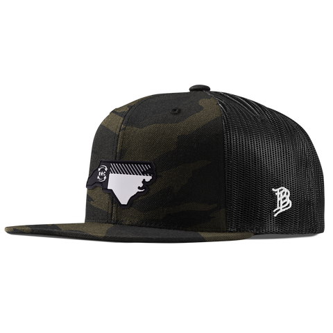 North Carolina Vintage Flat Trucker  Midnight Camo