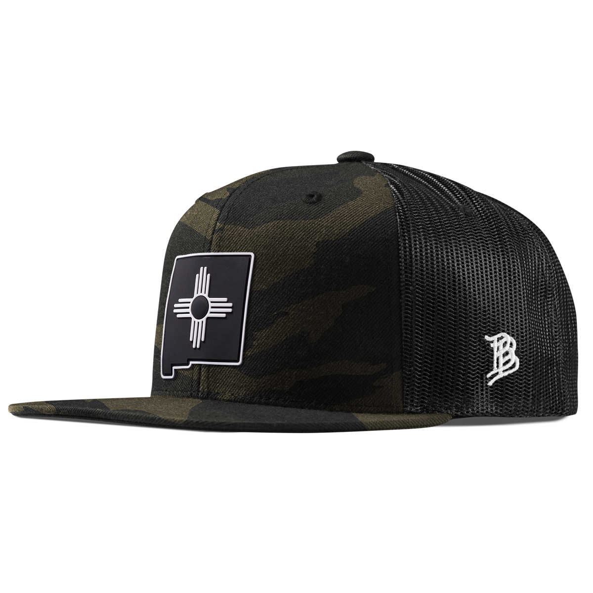 New Mexico Vintage Flat Trucker  Midnight Camo