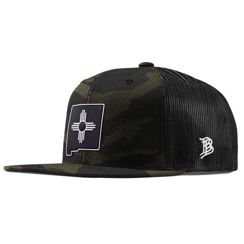 New Mexico Vintage Flat Trucker  Midnight Camo