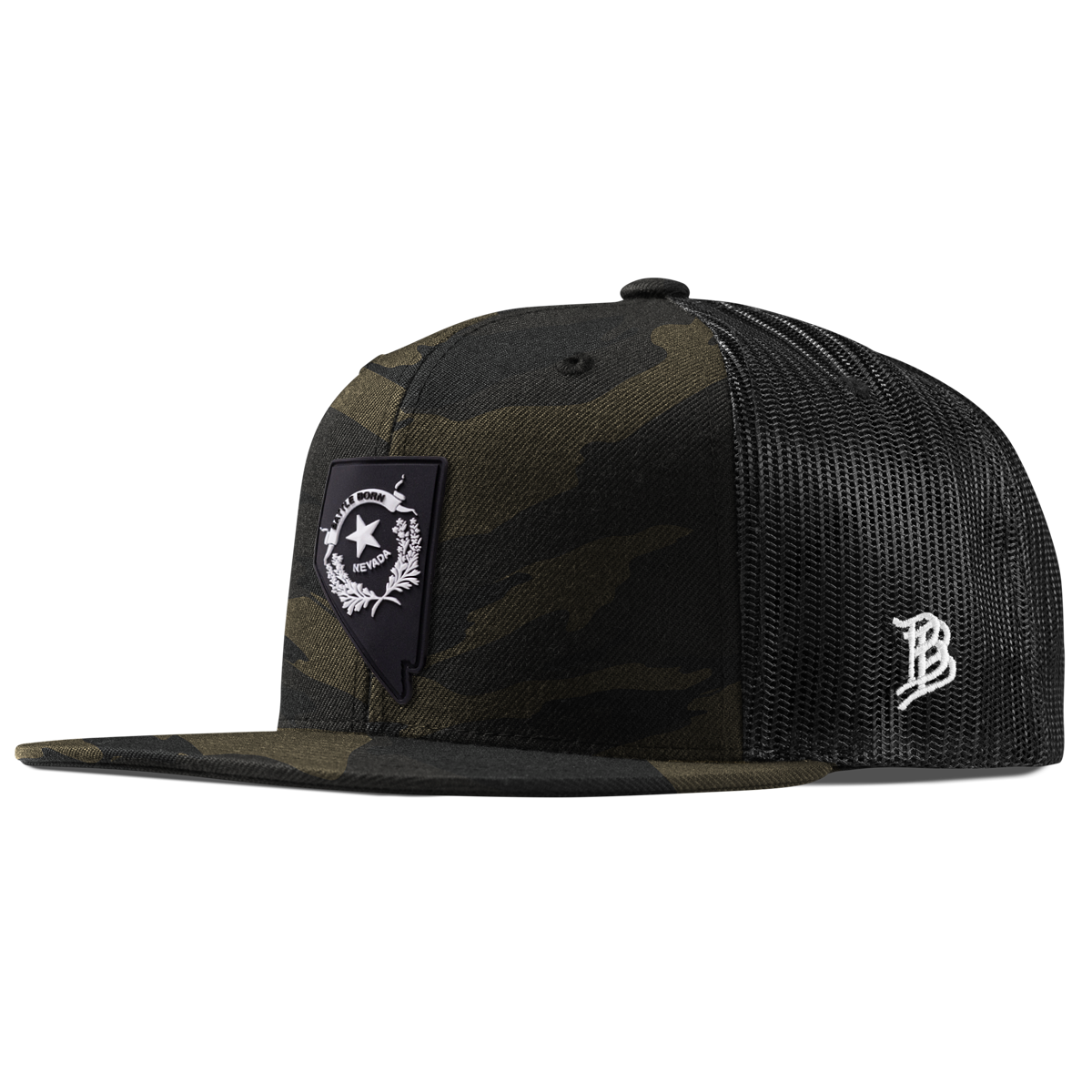 Nevada Vintage Flat Trucker  Midnight Camo