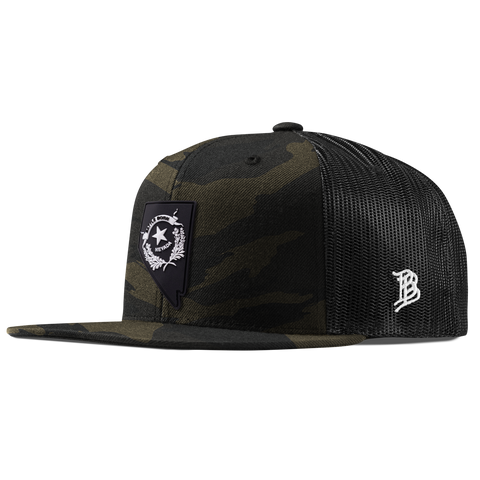 Nevada Vintage Flat Trucker  Midnight Camo