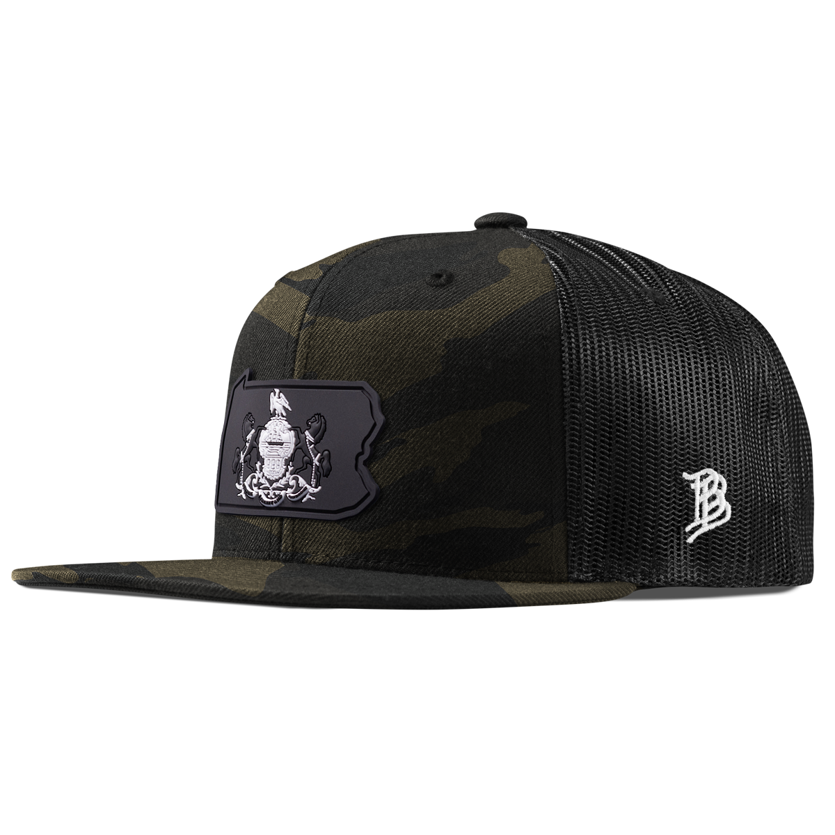 Pennsylvania Vintage Flat Trucker  Midnight Camo
