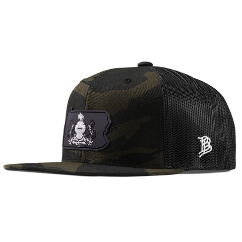 Pennsylvania Vintage Flat Trucker  Midnight Camo