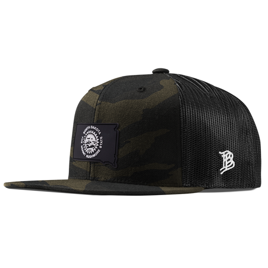 South Dakota Vintage Flat Trucker  Midnight Camo