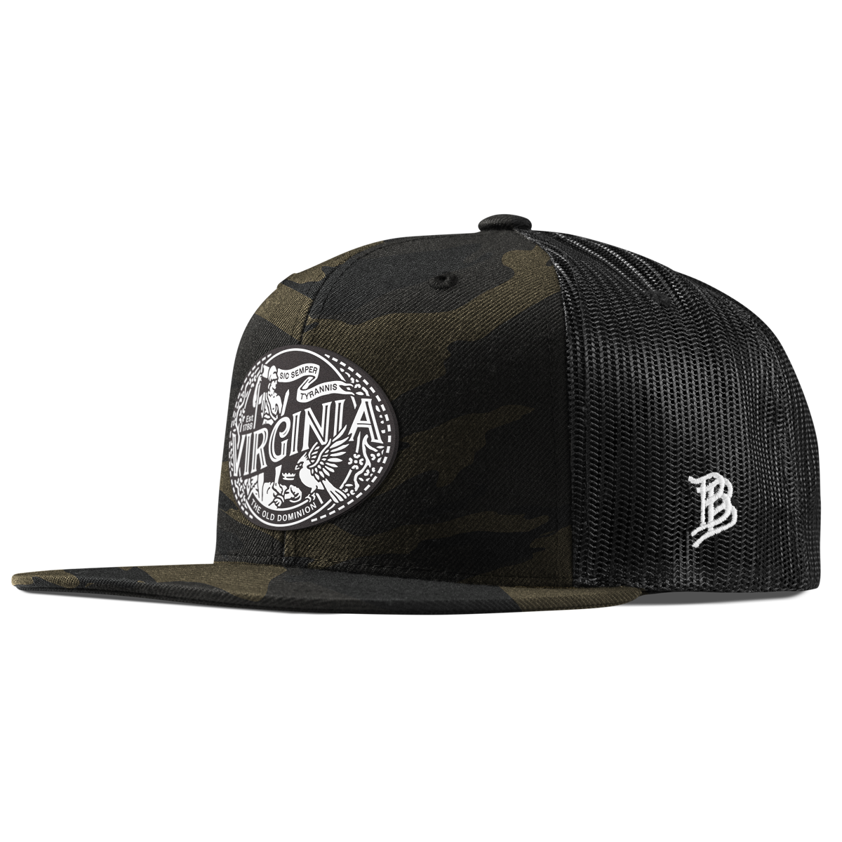 Virginia Traveler Flat Trucker Midnight Camo