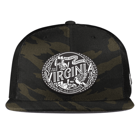 Virginia Traveler Flat Trucker Midnight Camo