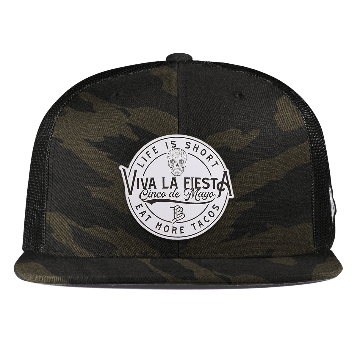 Branded Fiesta Flat Trucker Midnight Camo