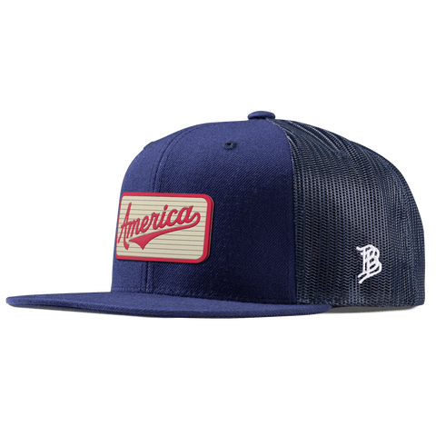 America Badge Flat Trucker