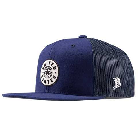Anthem PVC Flat Trucker Navy