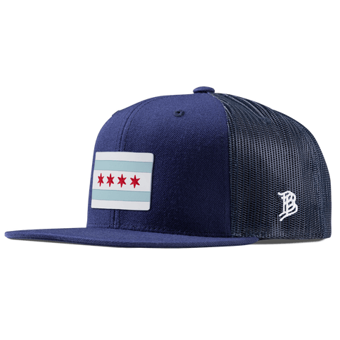 Chicago Flag Flat Trucker Navy