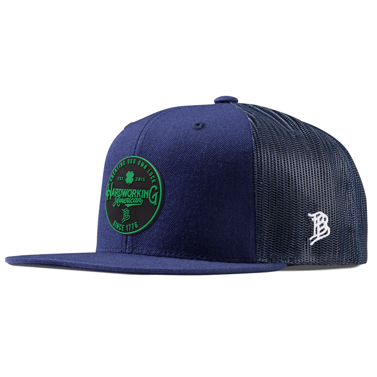 Create Your Luck Flat Trucker Navy