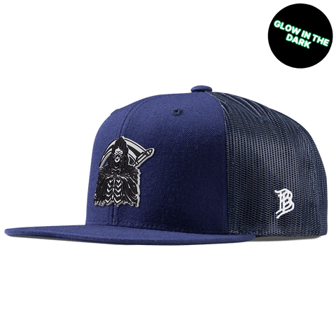 Grim Reaper Glow Flat Trucker Navy