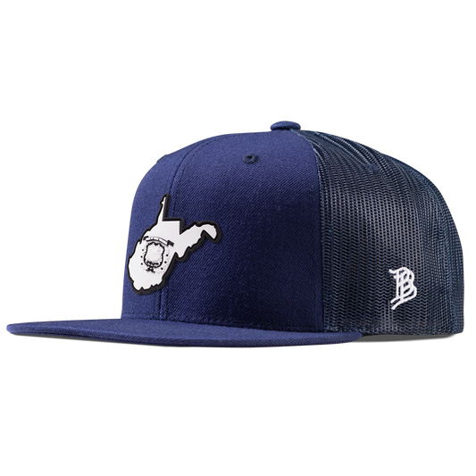 West Virginia Moonlight Flat Trucker Navy