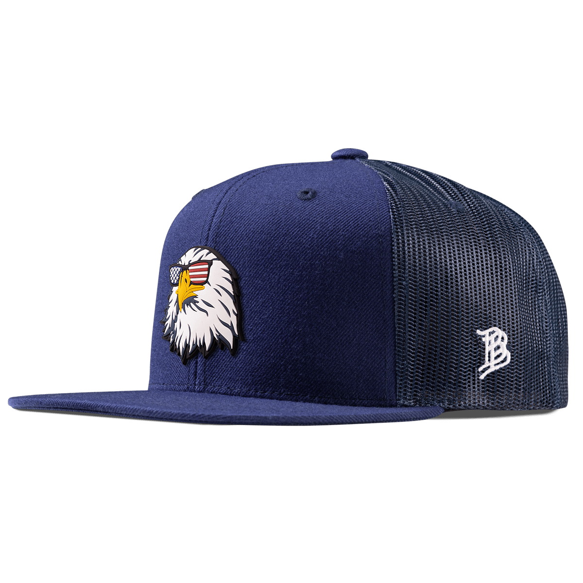 Party Eagle PVC Flat Trucker Navy