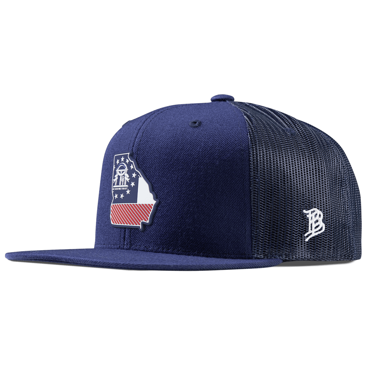 Georgia Patriot Series Flat Trucker Navy