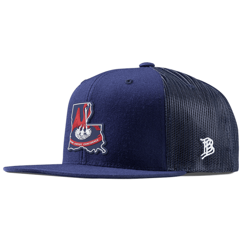 Louisiana Patriot Series Flat Trucker Navy
