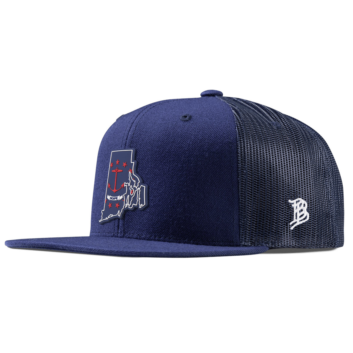 Rhode Island Patriot Series Flat Trucker Navy