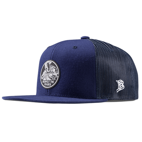 Respect The Trades Welder Flat Trucker Navy