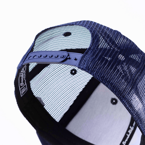 Bare Flat Trucker Navy Snap 