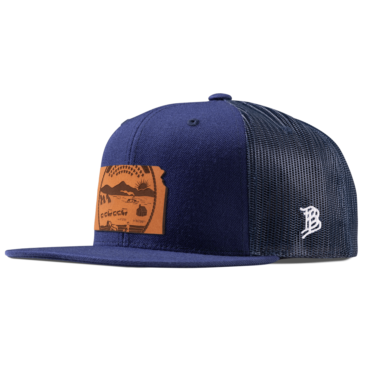 Kansas 34 Flat Trucker Navy