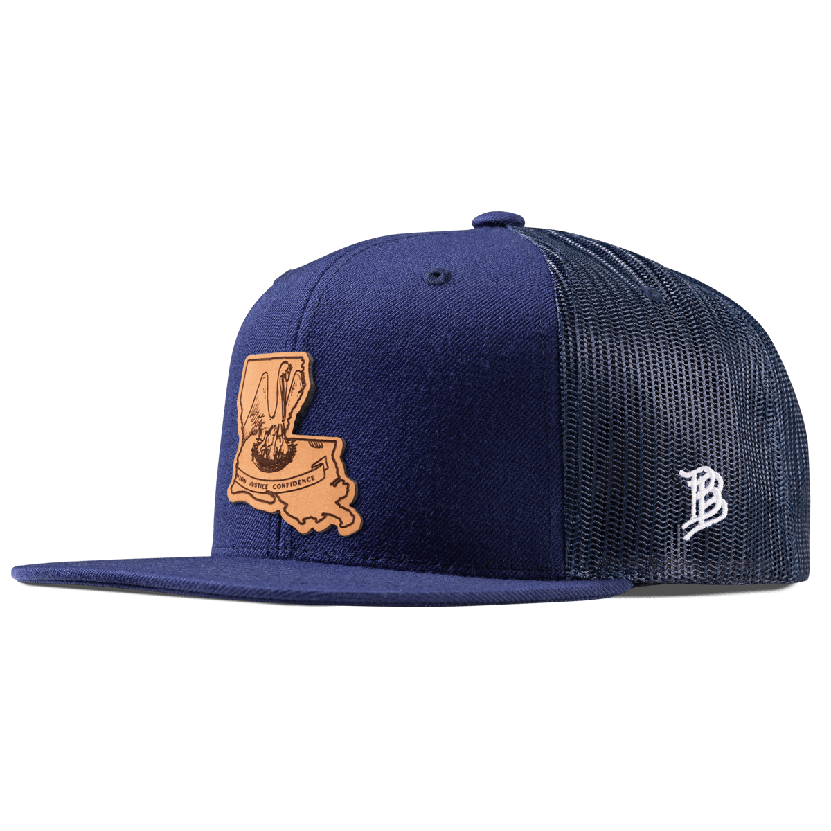 Louisiana 18 Flat Trucker Navy