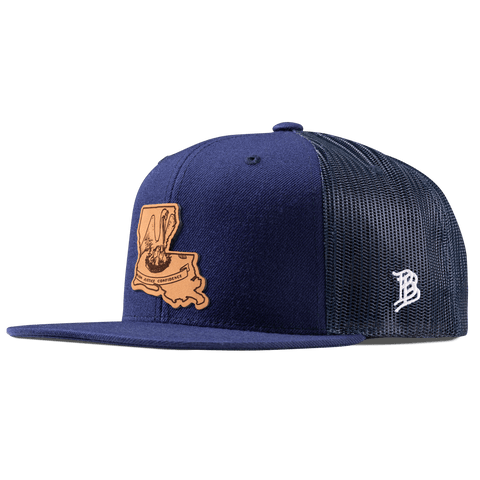 Louisiana 18 Flat Trucker Navy