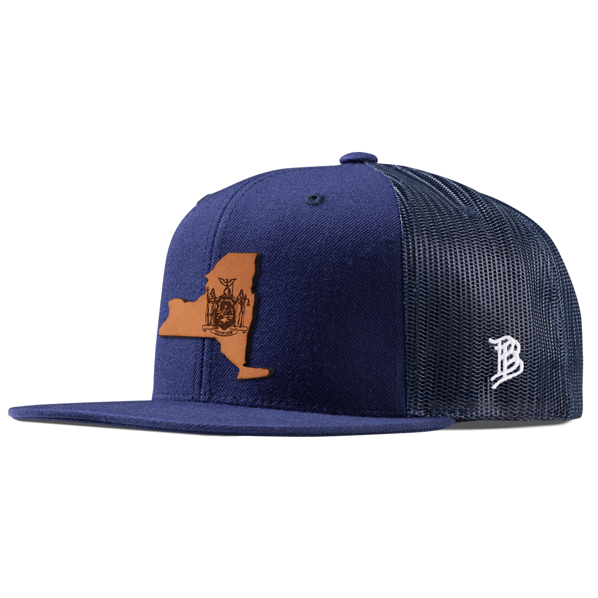 New York 11 Flat Trucker Navy
