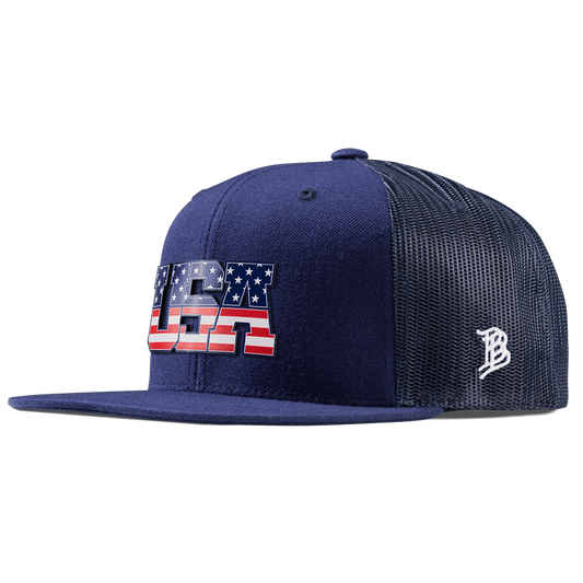 USA Tradition Flat Trucker Navy