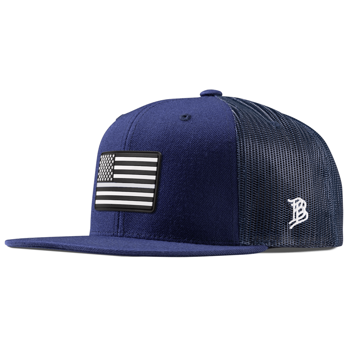 Vintage Old Glory Flat Trucker Navy