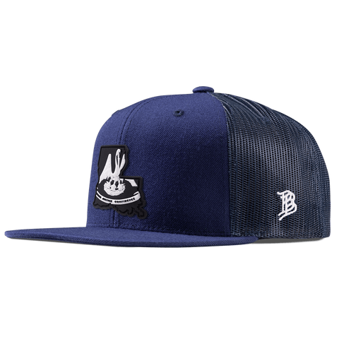 Louisiana Vintage Flat Trucker  Navy