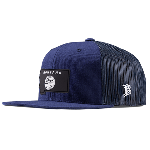 Montana Vintage Flat Trucker  Navy
