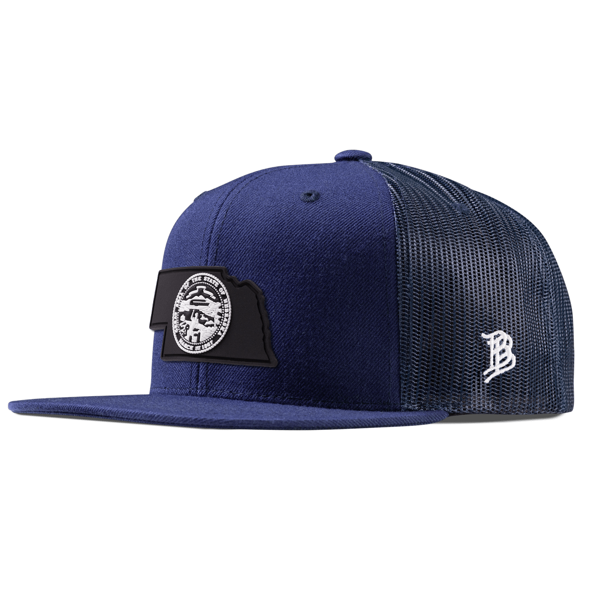 Nebraska Vintage Flat Trucker  Navy