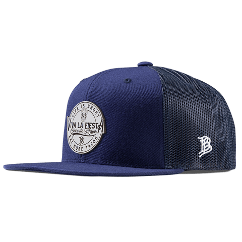 Branded Fiesta Flat Trucker Navy 