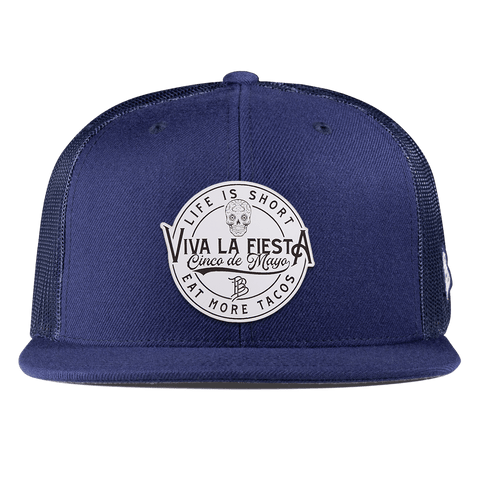 Branded Fiesta Flat Trucker Navy
