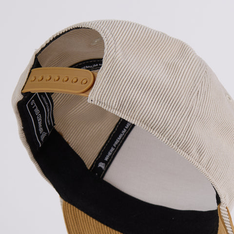 Curved 5 Panel Corduroy Dark Beige/Wheat