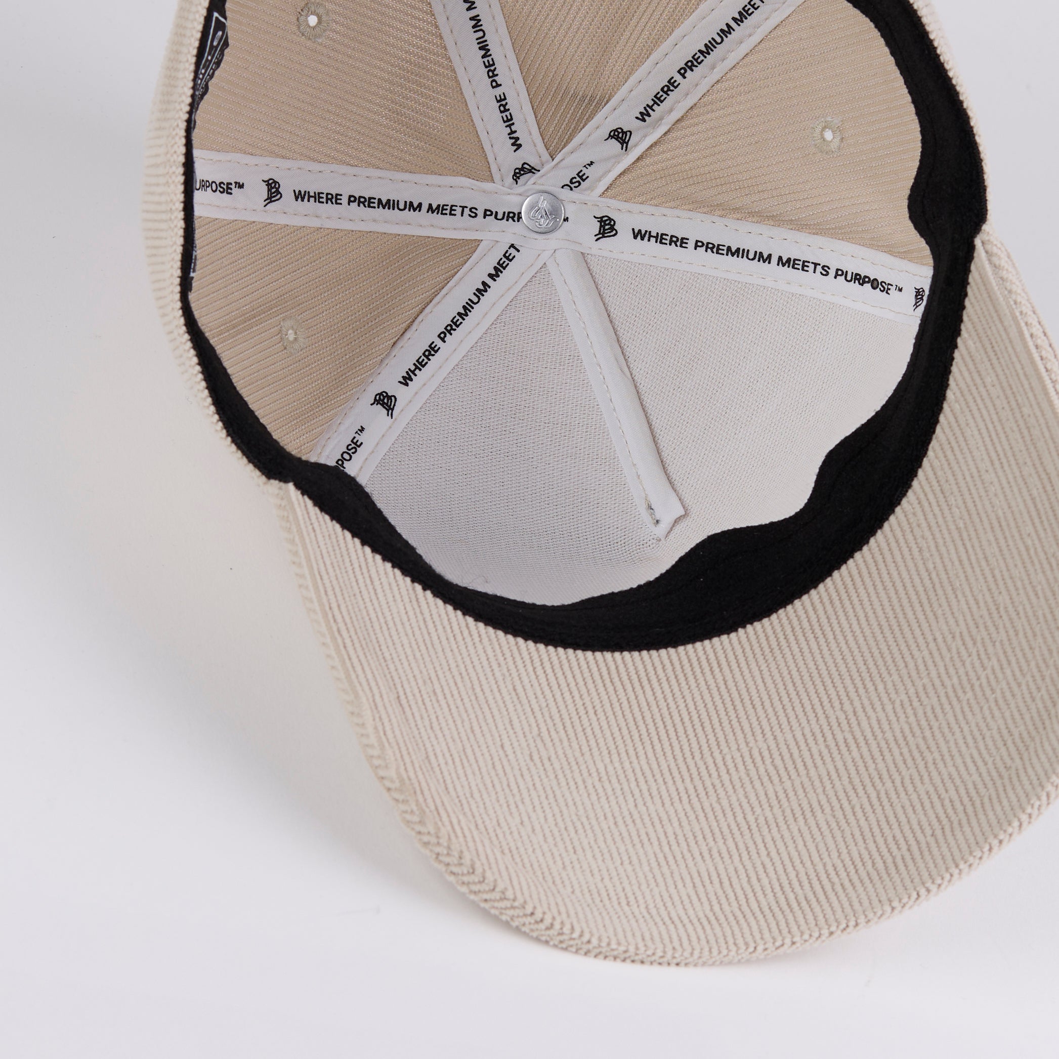 Curved 5 Panel Corduroy Dark Beige