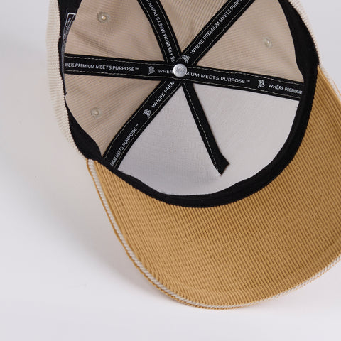 Curved 5 Panel Corduroy Dark Beige/Wheat