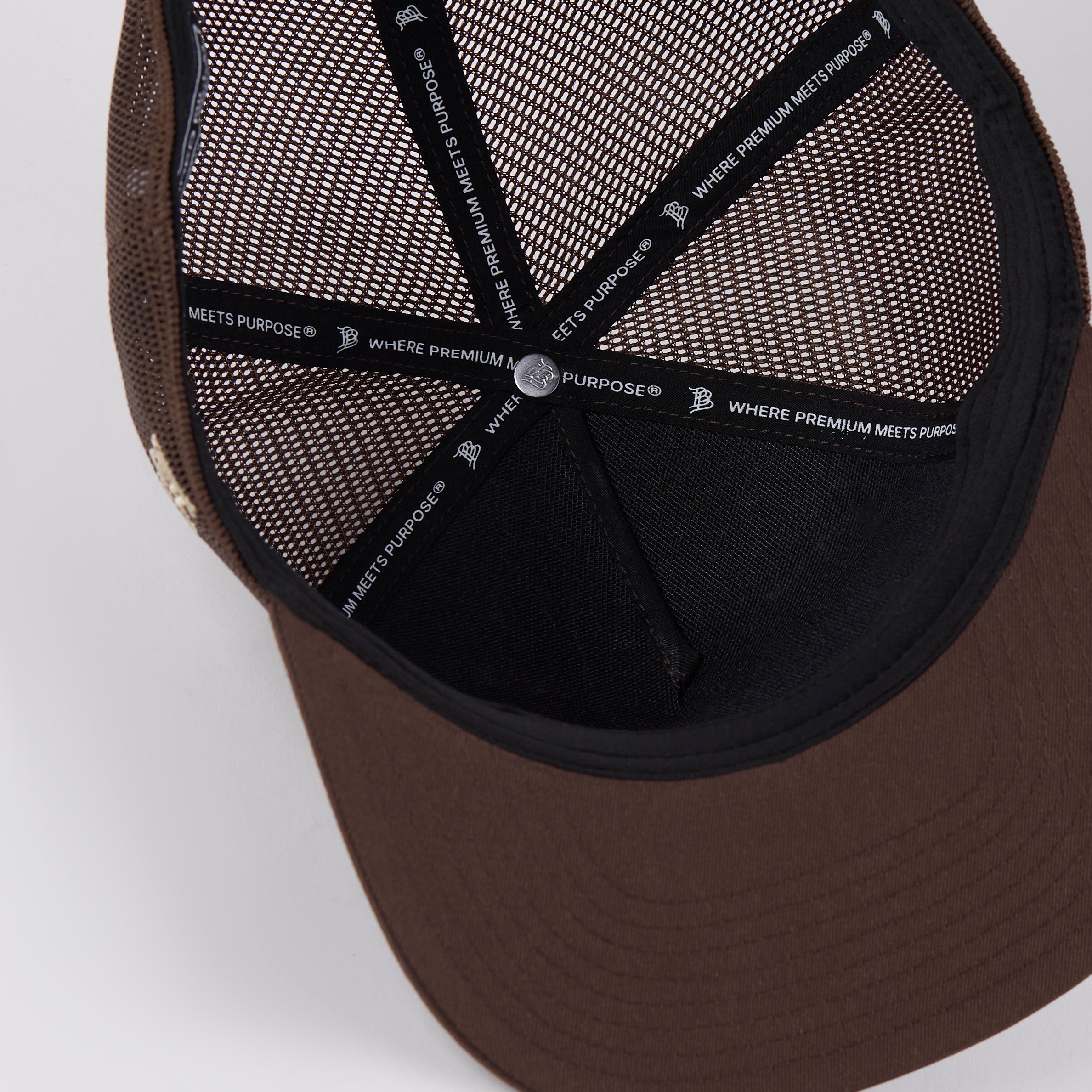 Virginia Timber Camo Patriot Flat 5 Panel Trucker Brown