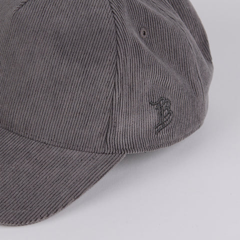 Curved 5 Panel Corduroy Charcoal