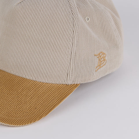 Curved 5 Panel Corduroy Dark beige/Wheat