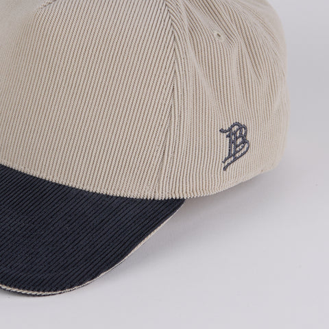 Curved 5 Panel Corduroy Dark Beige/Dark Harbor