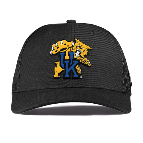 University of Kentucky "The Wildcat" Curved Trucker Black