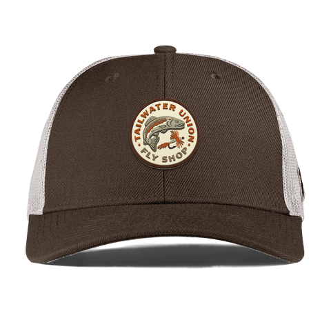 Tailwater Union Curved Trucker Brown