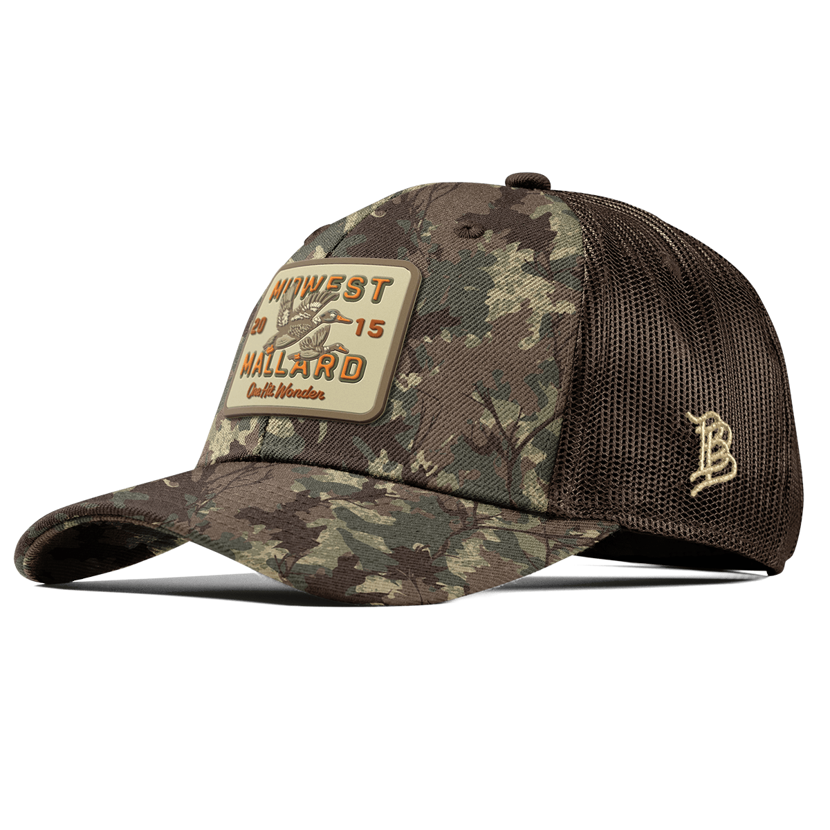 Midwest Mallard Curved Trucker Timber Camo