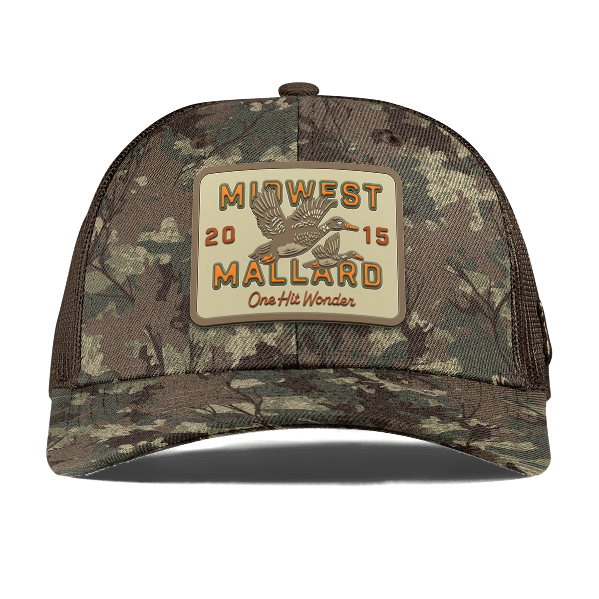 Midwest Mallard Curved Trucker Timber Camo