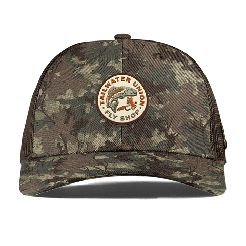 Tailwater Union Curved Trucker Timber Camo