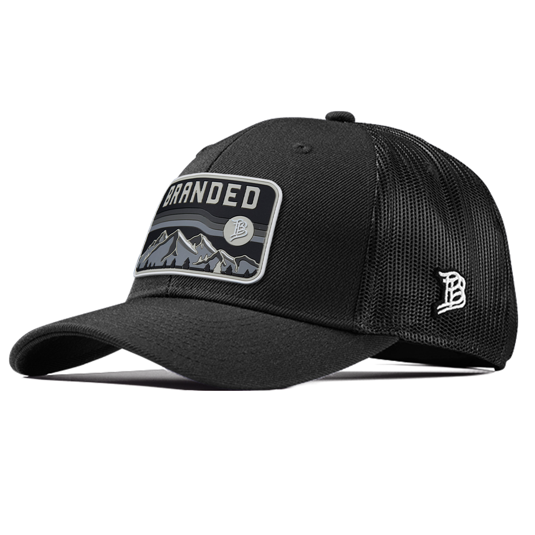 Midnight Horizon Curved Trucker Front Black