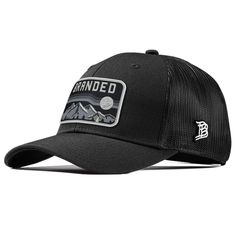 Midnight Horizon Curved Trucker Front Black