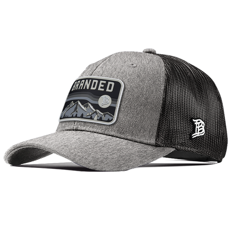 Midnight Horizon Curved Trucker Front Heather Gray