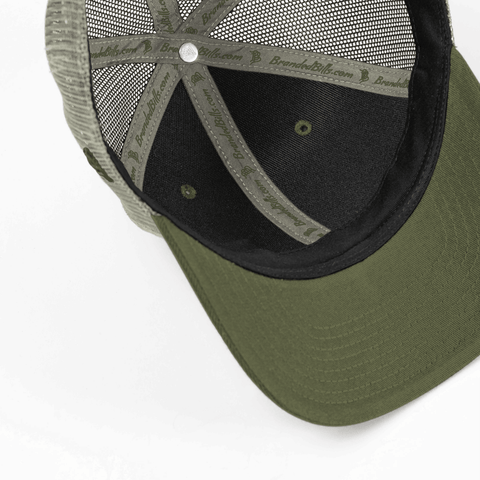 Bare Curved Trucker Detail Light Loden